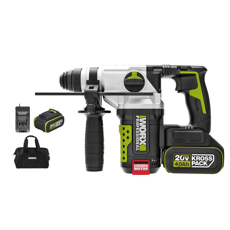 威克士WU389S充电电锤钻无刷锂电冲击钻两用电捶大功率冲击钻电钻