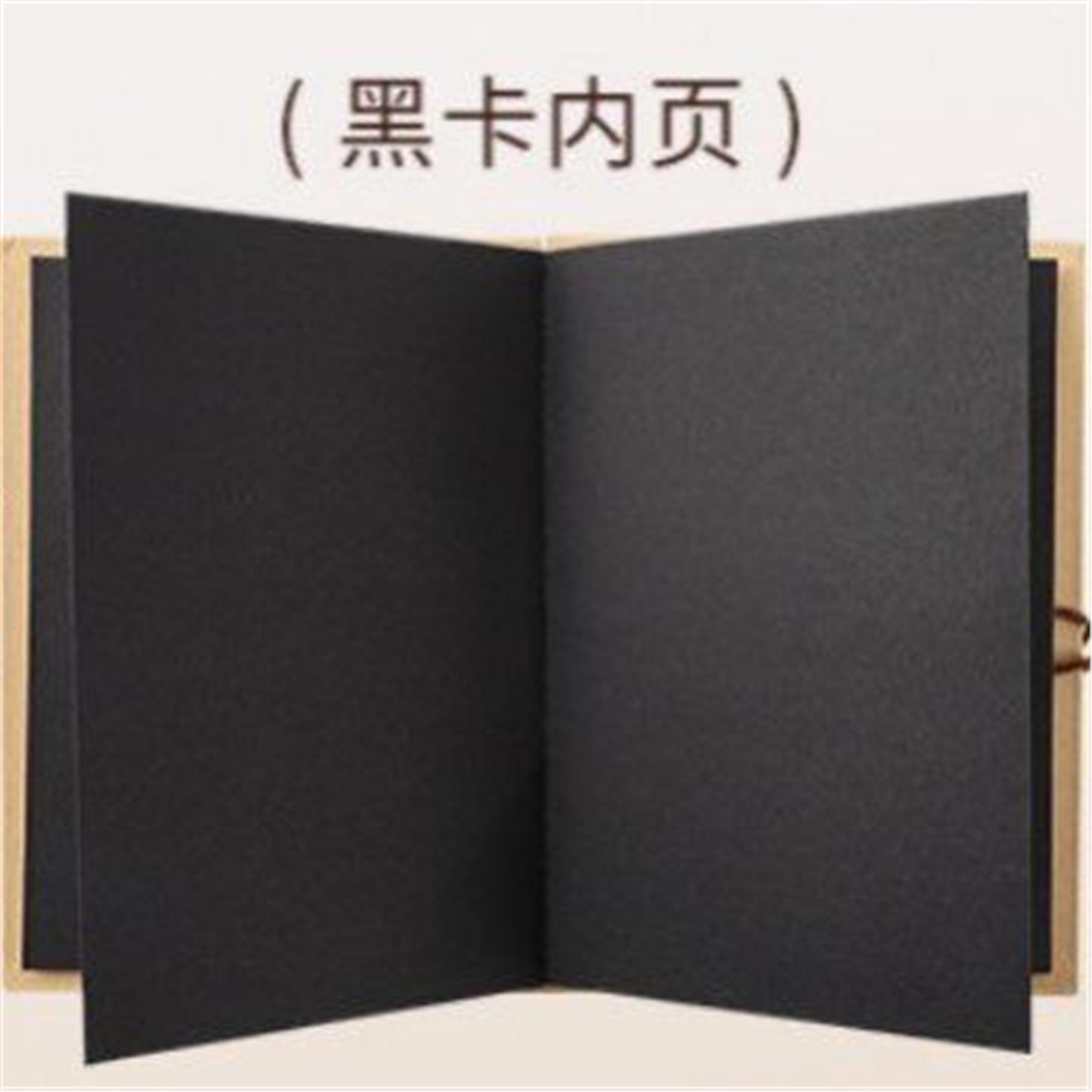 风琴折叠小相册本空白封面复古牛皮纸手工成长纪念册创意礼物