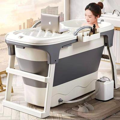 泡澡桶折叠大人家用超划算浴桶免安装成人全身塑料浴缸浴盆洗澡桶