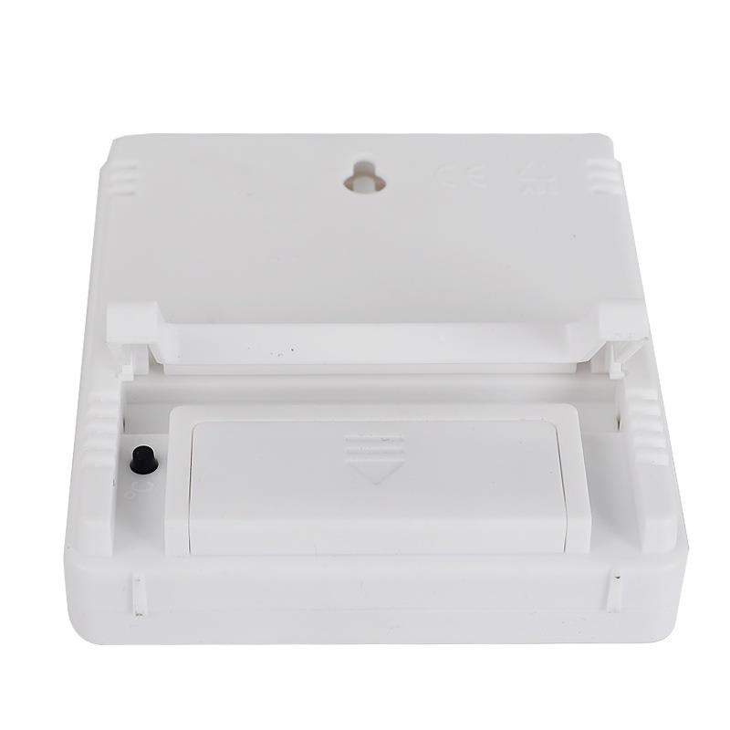 HTC-1大屏幕家用温度计温湿度计高精度室内电子温度计带电子闹钟