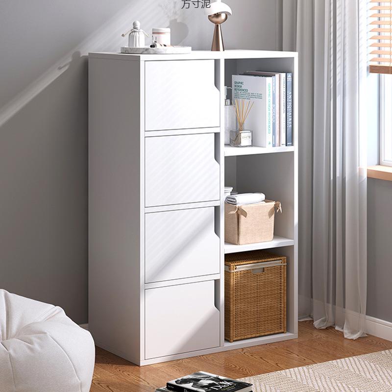 简约斗柜卧室收纳柜客厅靠墙书柜置物架家用柜子储物柜简易五斗柜