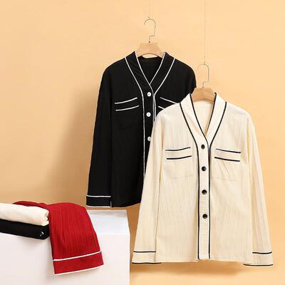 年新款睡衣女士春秋季纯棉长袖开衫高级感家居服秋天全棉套装