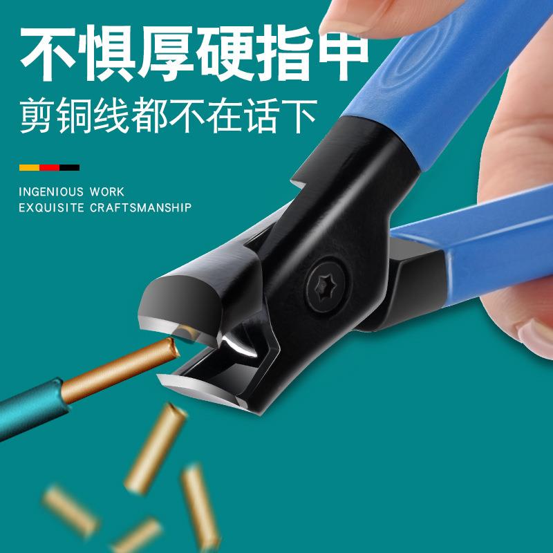 大开口指甲刀单个大号防飞溅指甲剪不锈钢指甲钳家用美甲工具