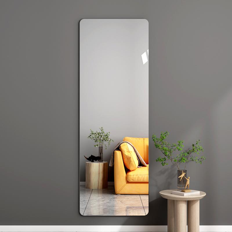 全身镜贴墙自粘穿衣镜家用壁挂式防爆宿舍试衣镜卧室衣柜镜大镜子