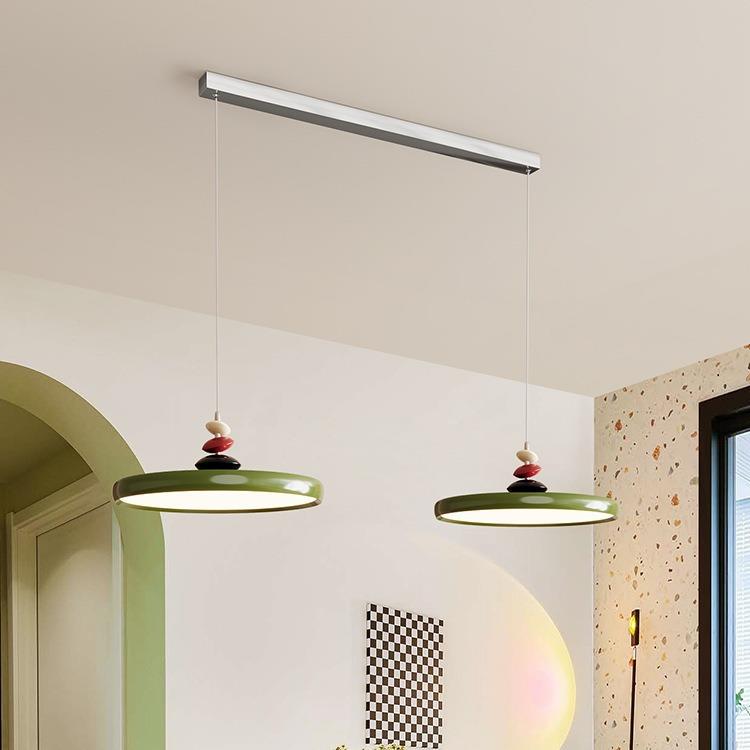 摇臂餐厅灯现代简约全光谱餐桌灯极简单头可移位led饭厅吧台吊灯