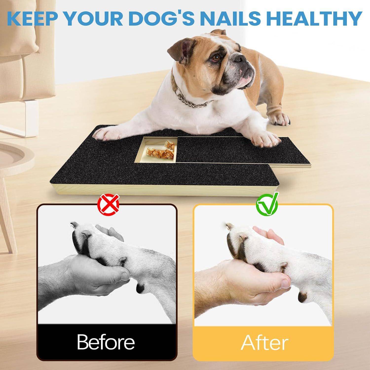 木质狗狗指甲刮板可抽拉修理指甲锉板宠物用品玩具抓板砂纸刮擦版