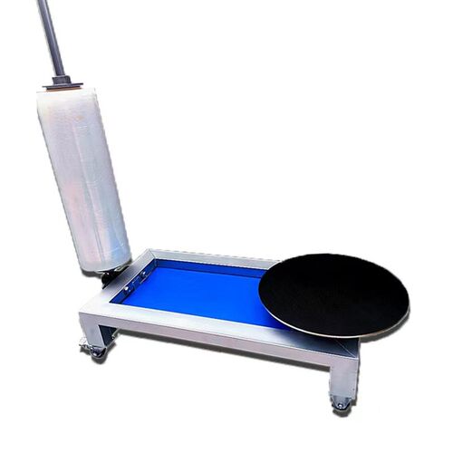 手动缠绕机托盘缠绕机手动款旋转薄膜覆膜自走纸箱货物包装缠膜机