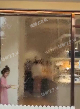 玻璃水幕墙流水墙室内景观造景流水隔断墙现代简约办公室水系屏风