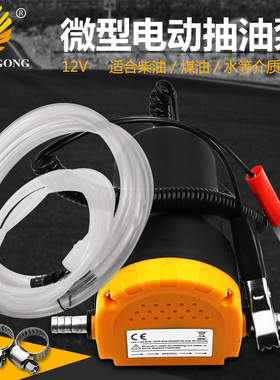 小型汽车加油机 电动自吸油泵柴油泵 12IV24V抽油抽水泵自动加油