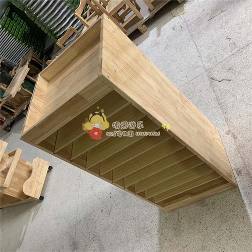 4开卡纸柜分类收纳柜幼儿园画z室美工区绘画彩纸柜柜实木晾干架