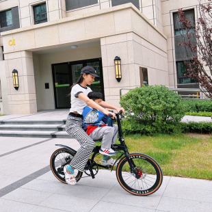 2-5岁自行车儿童座椅 防水前置可拆卸摺叠电动车座垫可携式快拆小