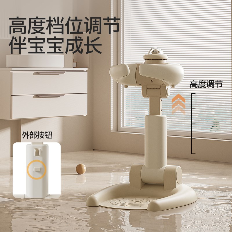 宝宝站立洗澡神器婴幼儿童站着沐浴淋浴台可折叠洗头发屁屁股神器