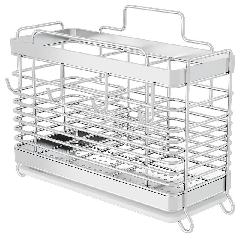 快子搂筷子筒筷龙厨房装挂墙壁家用不锈钢圆形笼子台式绣兜架篮子