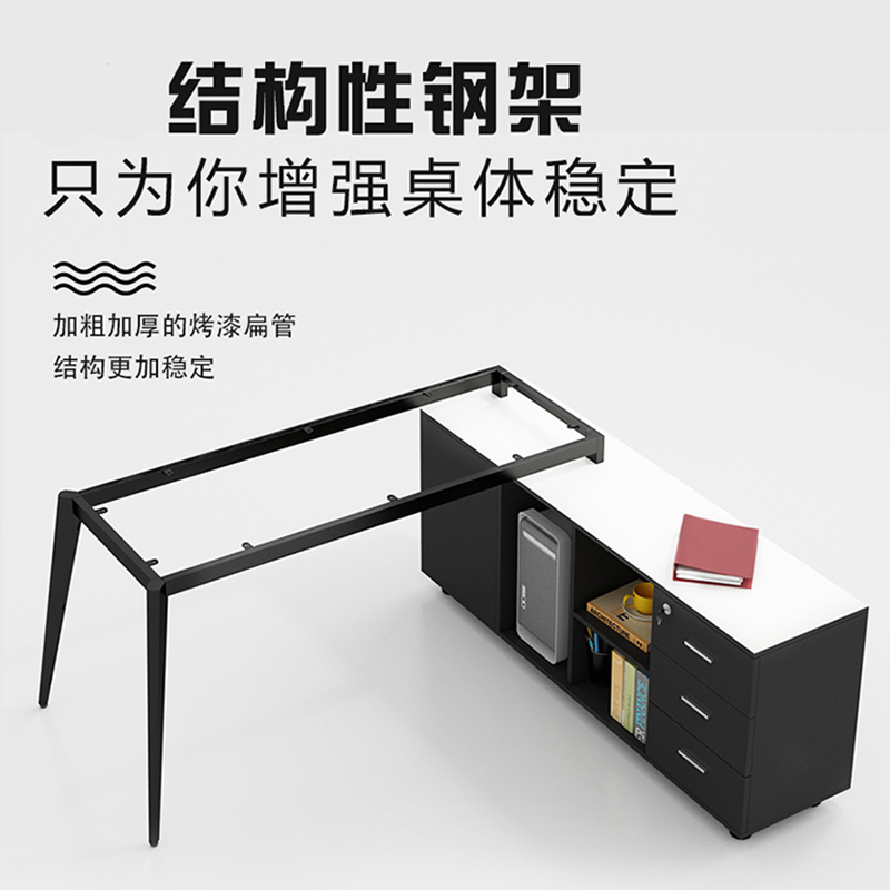 电脑办公桌简约现代总裁大班台单人主管经理桌大气商用办公室