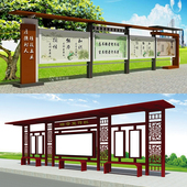 现货速发户外风景区文化不锈钢仿古学校园企业广宣传栏公告栏制作