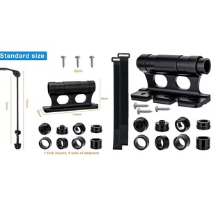 汽车自行车拖架车顶架电动车摩y托车拖挂架前叉固定放置架快拆桶