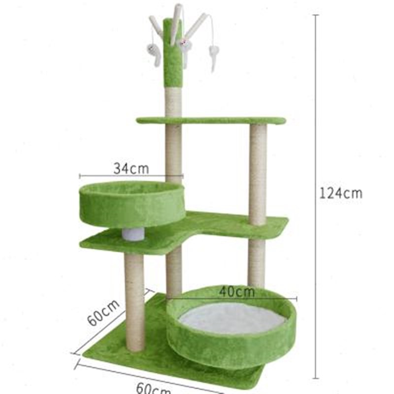 猫爬架猫窝猫树一体大型小型实木通天柱四季夏季不占地多高层猫架