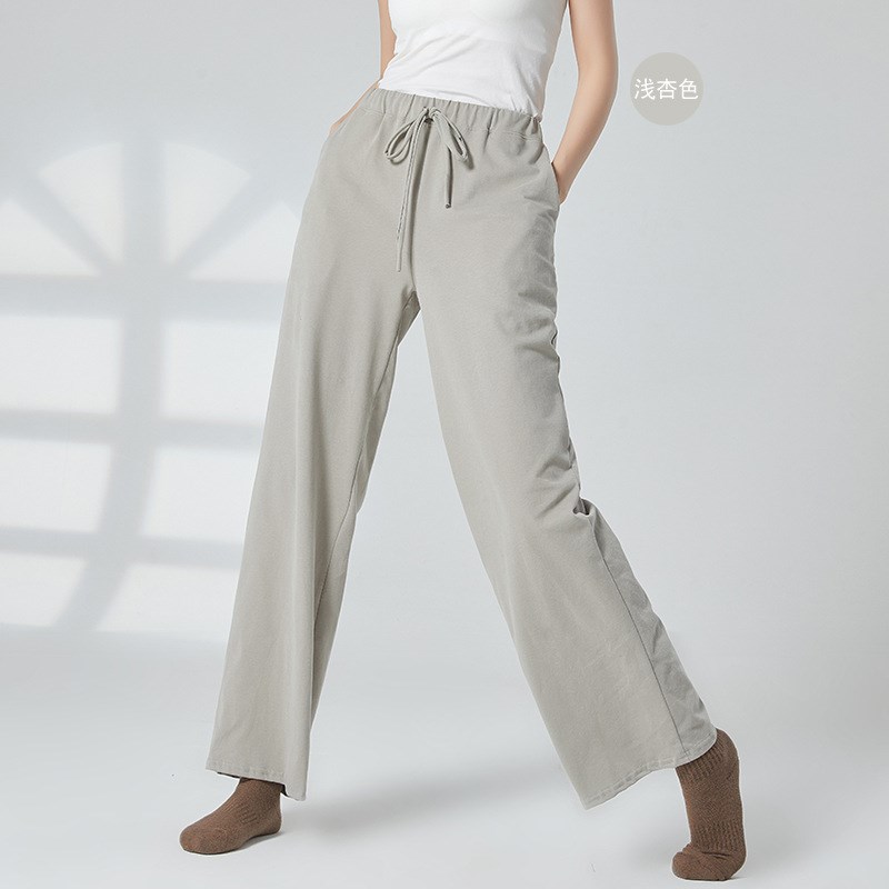 舞蹈练功裤女新款秋冬现代古典舞宽松阔腿直筒裤舞蹈生艺考形体裤