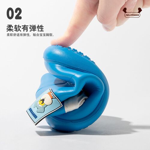 儿童雨鞋男童2024新款男孩柔软束口防水防滑宝宝水鞋婴幼儿雨靴女