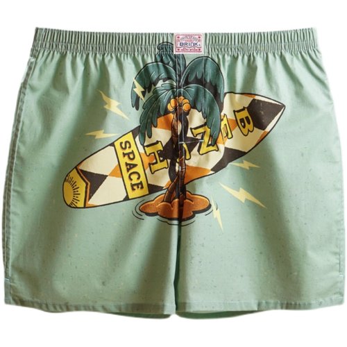 男士内裤阿罗裤男纯棉平四角大码宽松内裤男生女居家短睡裤男夏季