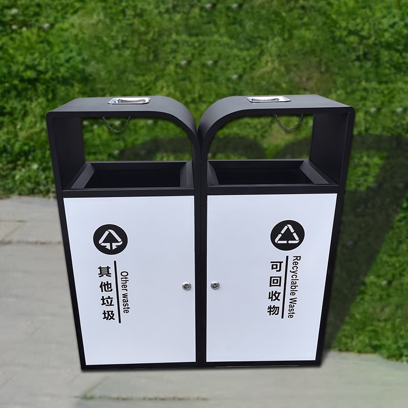 户外二三四多分类古镇不锈钢垃圾桶室外果皮箱地产景区环卫垃圾筒