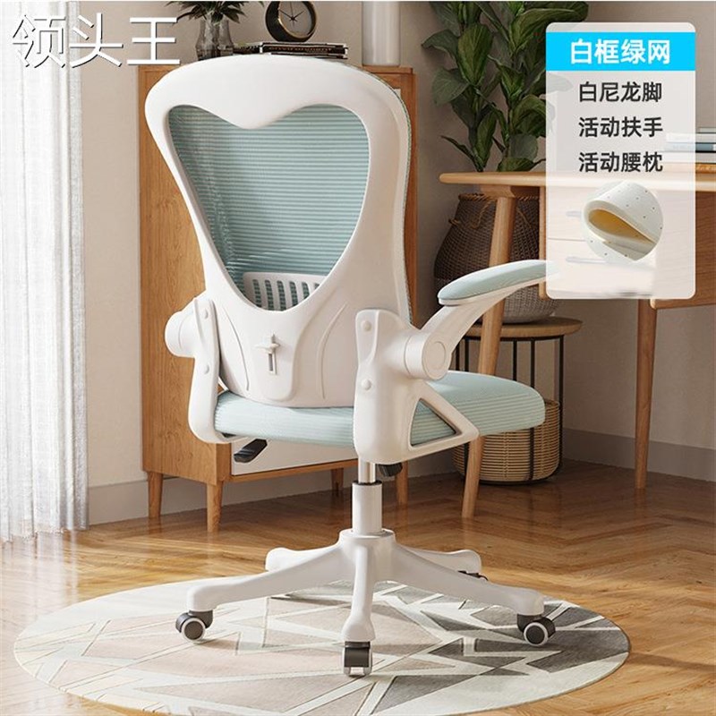 网布靠背学习升降椅子办公家用书桌转椅电脑人体工学椅办公书桌椅