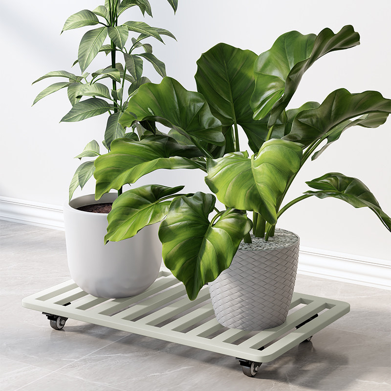 铁艺加厚可移动花盆托盘万向滑轮防潮室内带滚轮盆栽花架绿植底座,住宅家具,花架/花几,淘宝优惠券,粉丝福利购,淘宝优惠卷