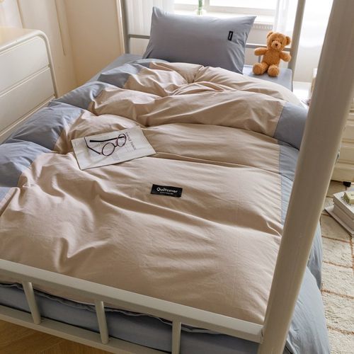 大学生宿舍专用床上用品三件套全棉纯棉被套上下铺寝室床单四件套