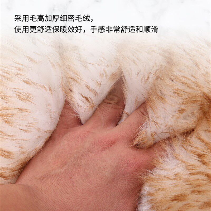 汽车坐垫冬季毛绒三件套后排单片车垫长毛K垫子冬天女保暖腰靠座