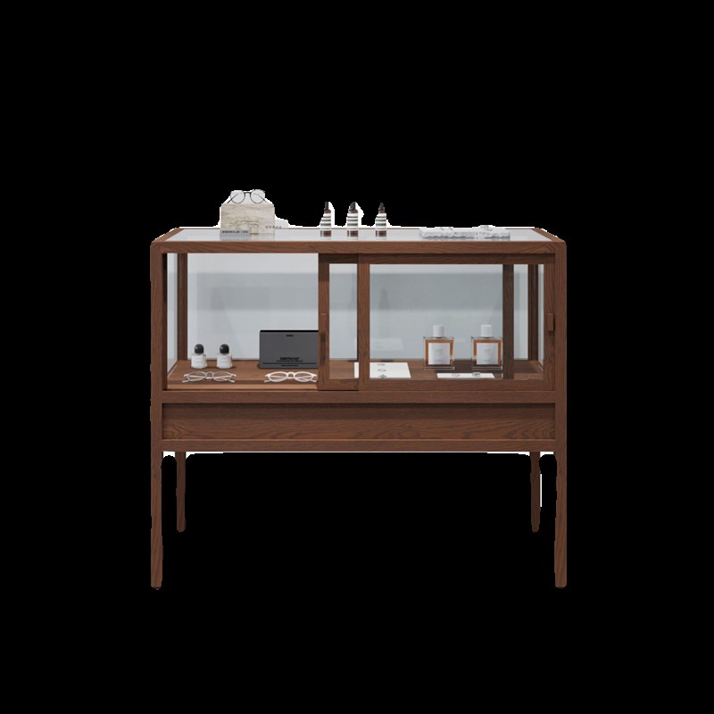 珠宝饰品玻璃展柜玉器收藏品展示陈列柜现代木质摆件精品置物柜台