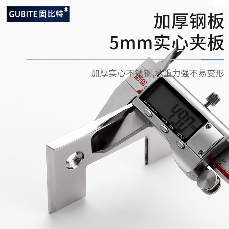 浴室夹90度无框玻璃隔断180度门夹304不锈钢淋浴房玻璃门合页铰链