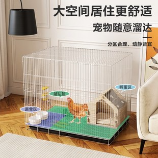 鸡笼子家用养鸡笼大号特大号清粪加密养殖笼鸡舍铁丝网鸭鹅笼折叠