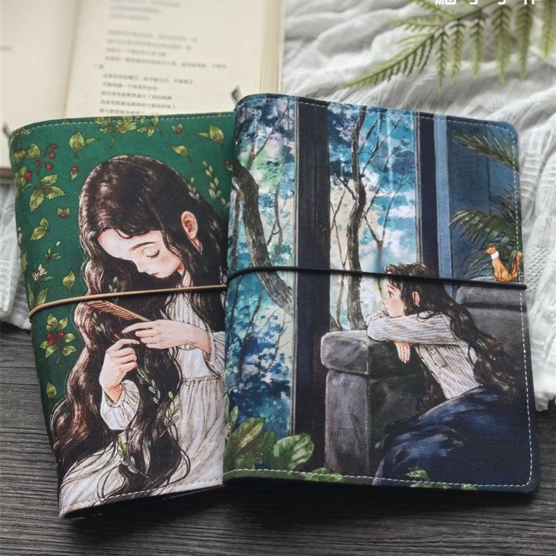 女孩浪漫的日常生活活页A5可爱的笔记本壳卡书拆卸日记笔记本,文具电教/文化用品/商务用品,手帐/日程本/计划本,淘宝优惠券,粉丝福利购,淘宝优惠卷