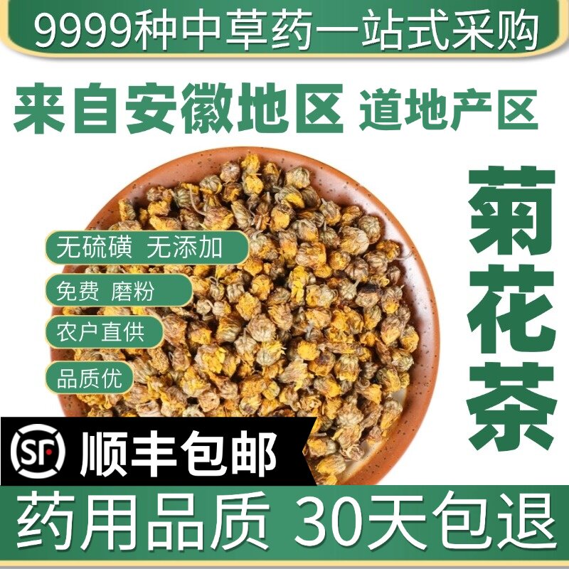材特级野菊花茶野生胎菊新货苦小干米菊野菊花药用50克