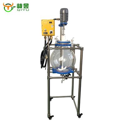 实验设备球形分液器厂家直发液液搅拌萃取防爆单层玻璃反应釜