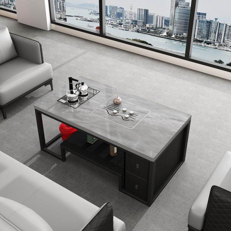 简约现代岩板茶几烧水壶一体全自动家用办公功夫泡茶台喝茶桌整套,商业/办公家具,茶几,淘宝优惠券,粉丝福利购,淘宝优惠卷