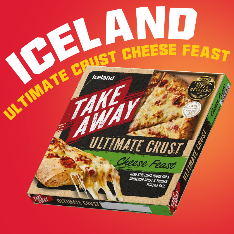 Iceland意式原装进口奢华蒜香/厚底芝士披萨440g半成品儿童pizza