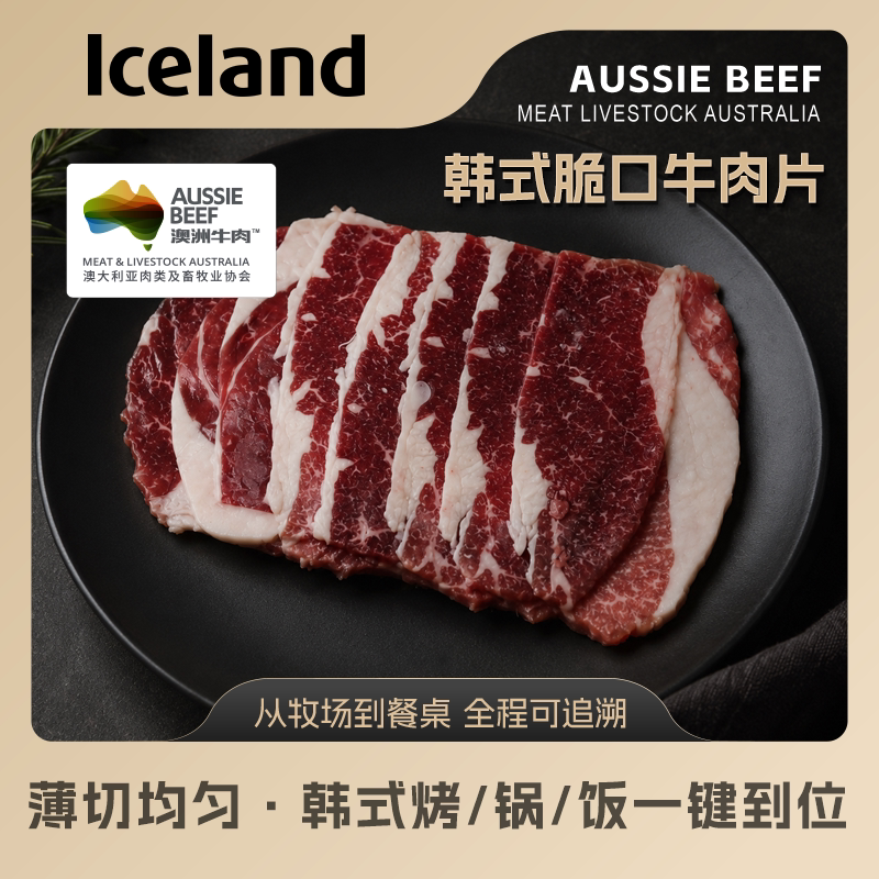 ICEAND埃丝蓝韩式脆口牛肉片 200g