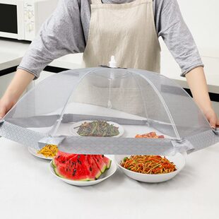 2024新款 菜盖罩可折叠夏季 家用餐桌剩菜食物防蝇防蚊防尘饭菜罩子
