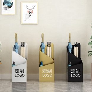 铁艺金属放伞置物架 雨伞架简约商用家用创意门口收纳雨伞桶个性