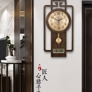 简约家用创意钟表时钟中国风 装 饰客厅挂钟钟饰新中式 艺术时尚 个性