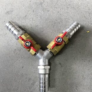铜阀不锈钢接头Y型软管球阀三通花园皮管宝塔接分水器分流阀汽车