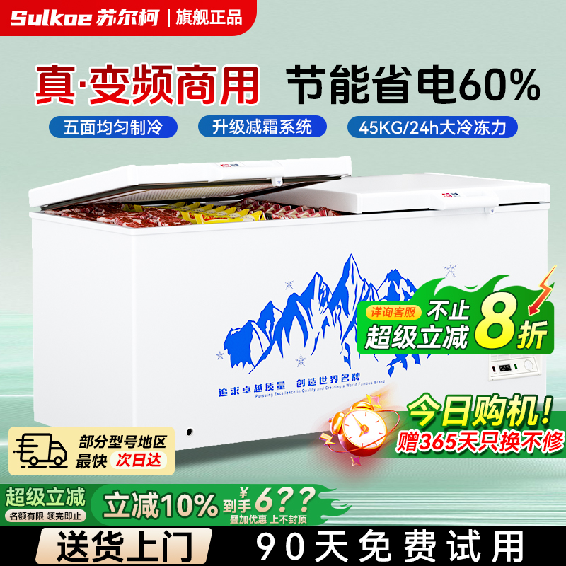 【新品热卖】商用大容量冷冻冰柜