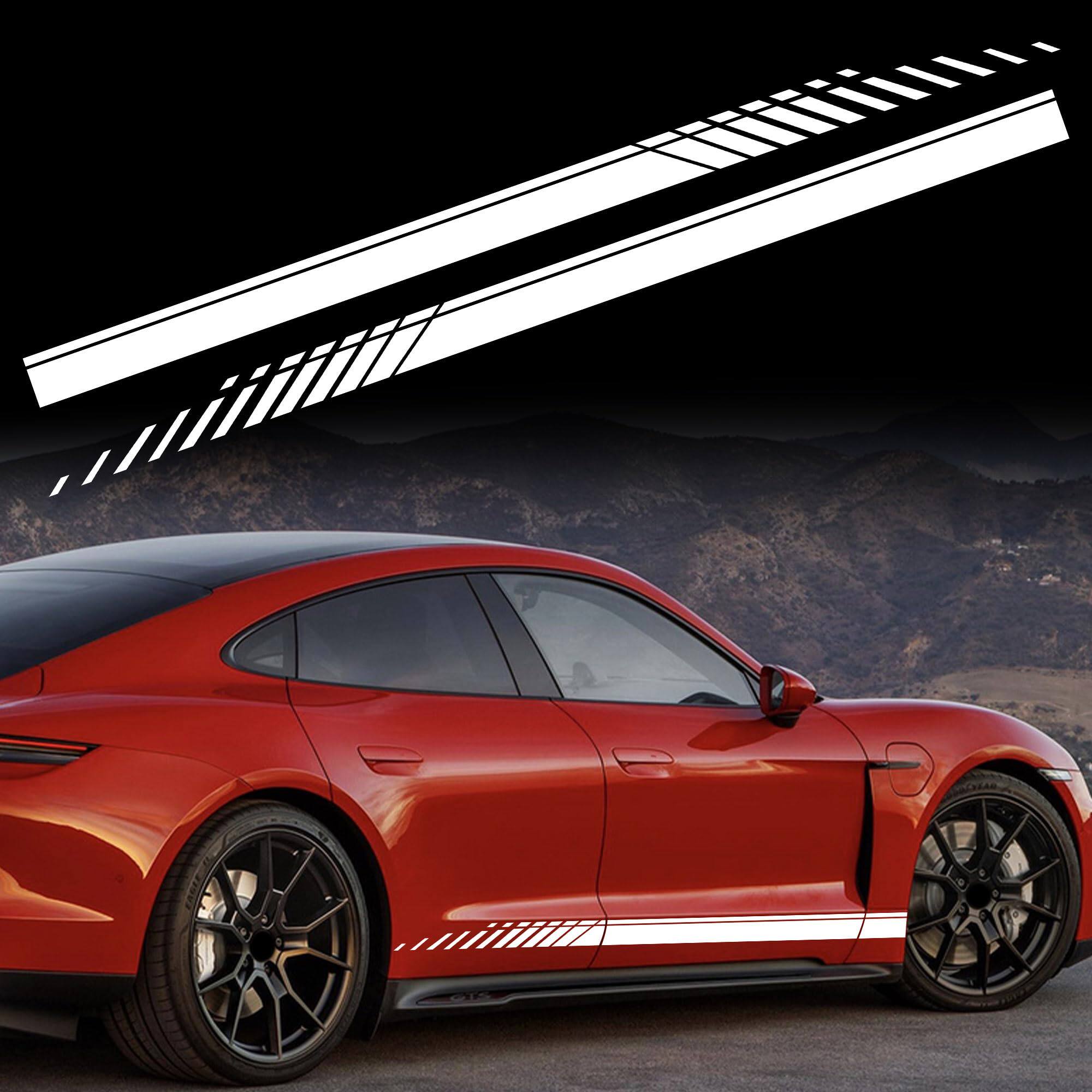 可定制汽车腰线贴 全车车身贴 赛车条纹侧车身贴拉花
