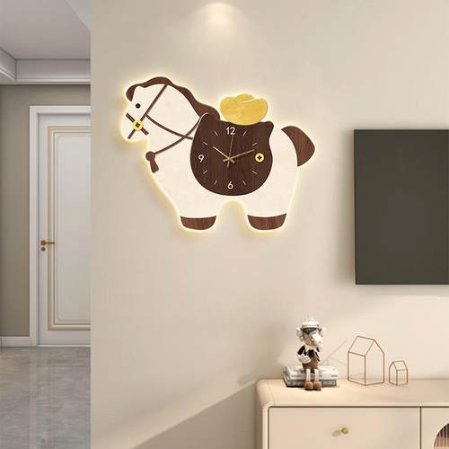 马有钱钟表挂钟客2厅205新款电上视XY1509背景墙意装饰画卧室创时