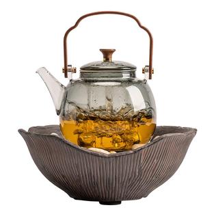 冬天围炉煮茶JX-689家用室内黑晶全炉火烤炉煮茶壶组套罐罐茶煮茶