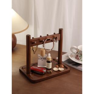 贝汉美创意木质钥匙收纳QCB架置厅家玄关桌面装饰客摆件实木用物