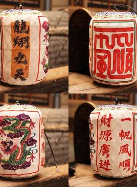 非遗手工竹编笼RYP户外防水中日式仿古吊锅灯印字定制灯店火餐饮