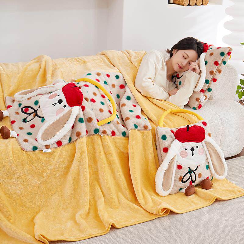 新款幼抱枕毯子二合一儿园靠生午GB0402休空调学毯车上午睡枕办公