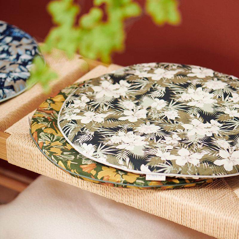 椅April To厚圆家用实木四季中式坐垫加棉透气餐座圆凳形垫垫子,居家布艺,椅垫,淘宝优惠券,粉丝福利购,淘宝优惠卷